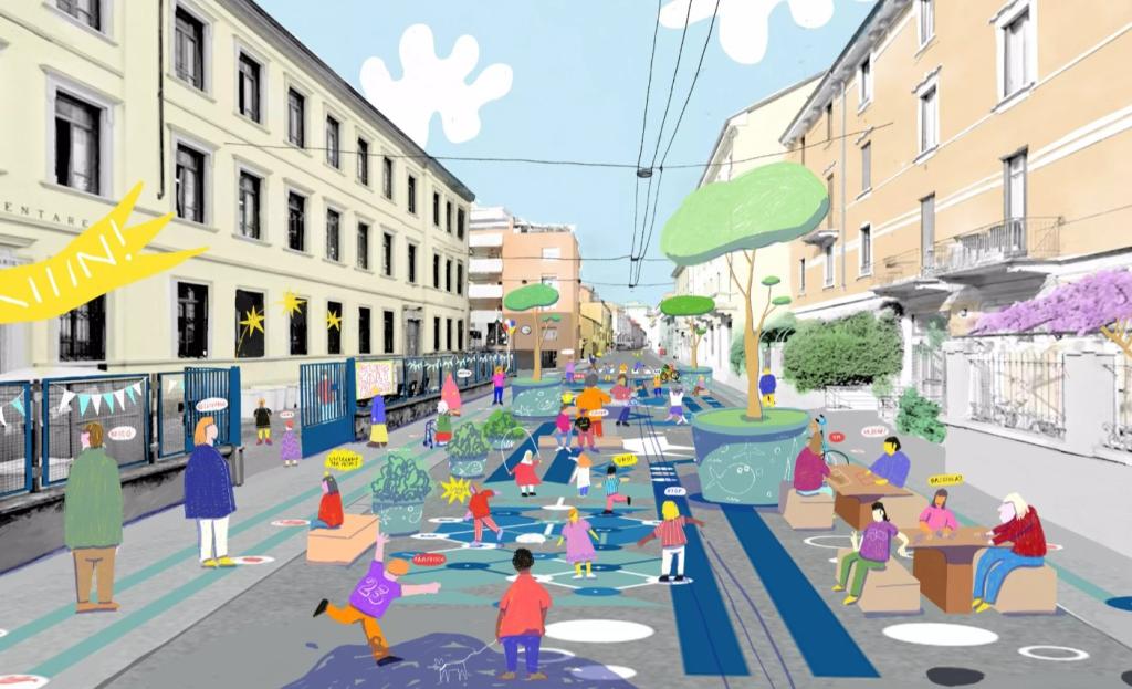 Spazio pubblico, nasce una nuova piazza scolastica in via Gentilino